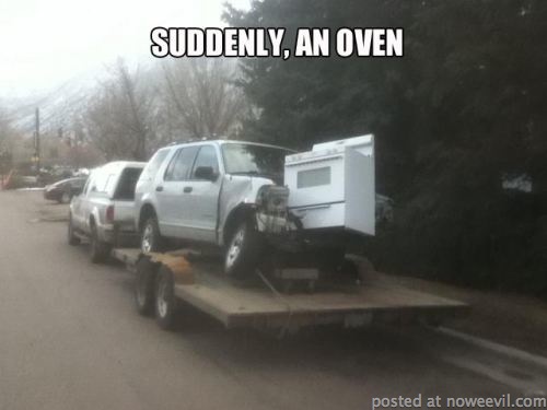 suddenly an oven