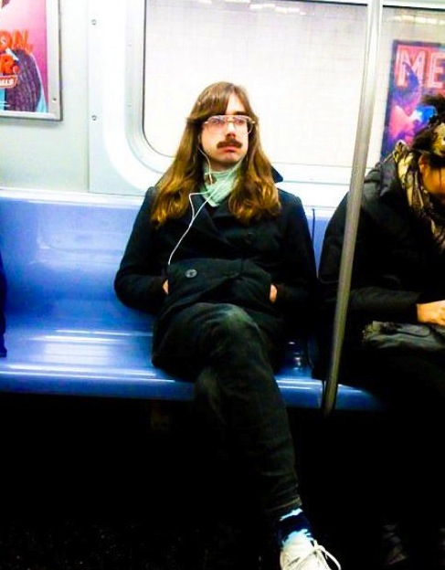 weird man on subway