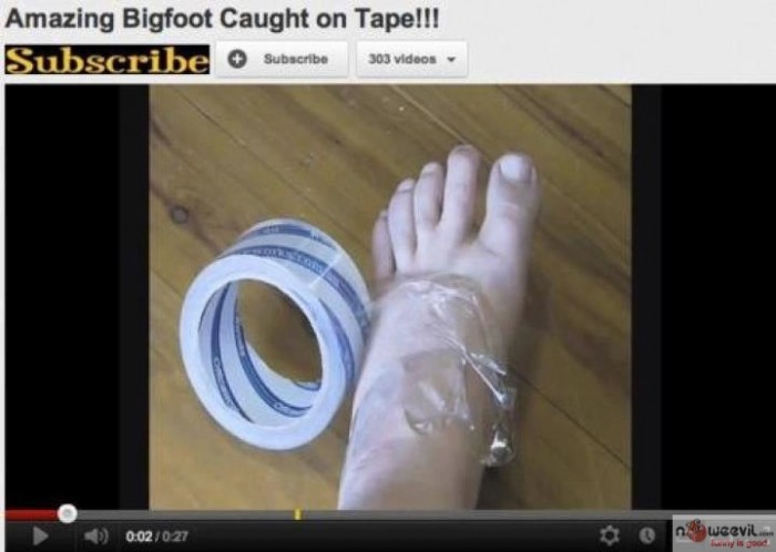 bigfoot caught on tape