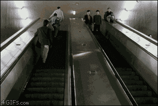 escalator gif