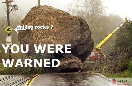 falling rocks