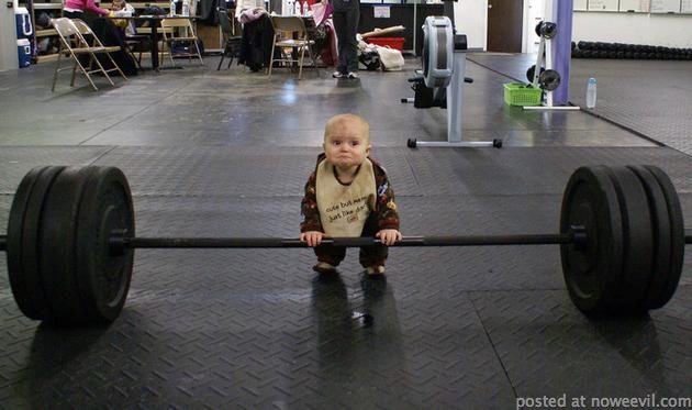 baby weightlifting