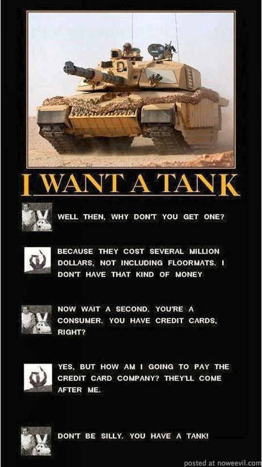 i want a tank