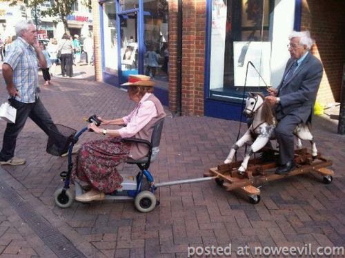 seniors on carts
