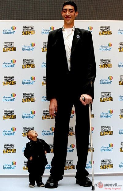 tallest and shortest man