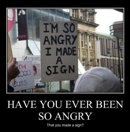 angry sign